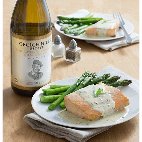 Poached Salmon with Béarnaise Sauce