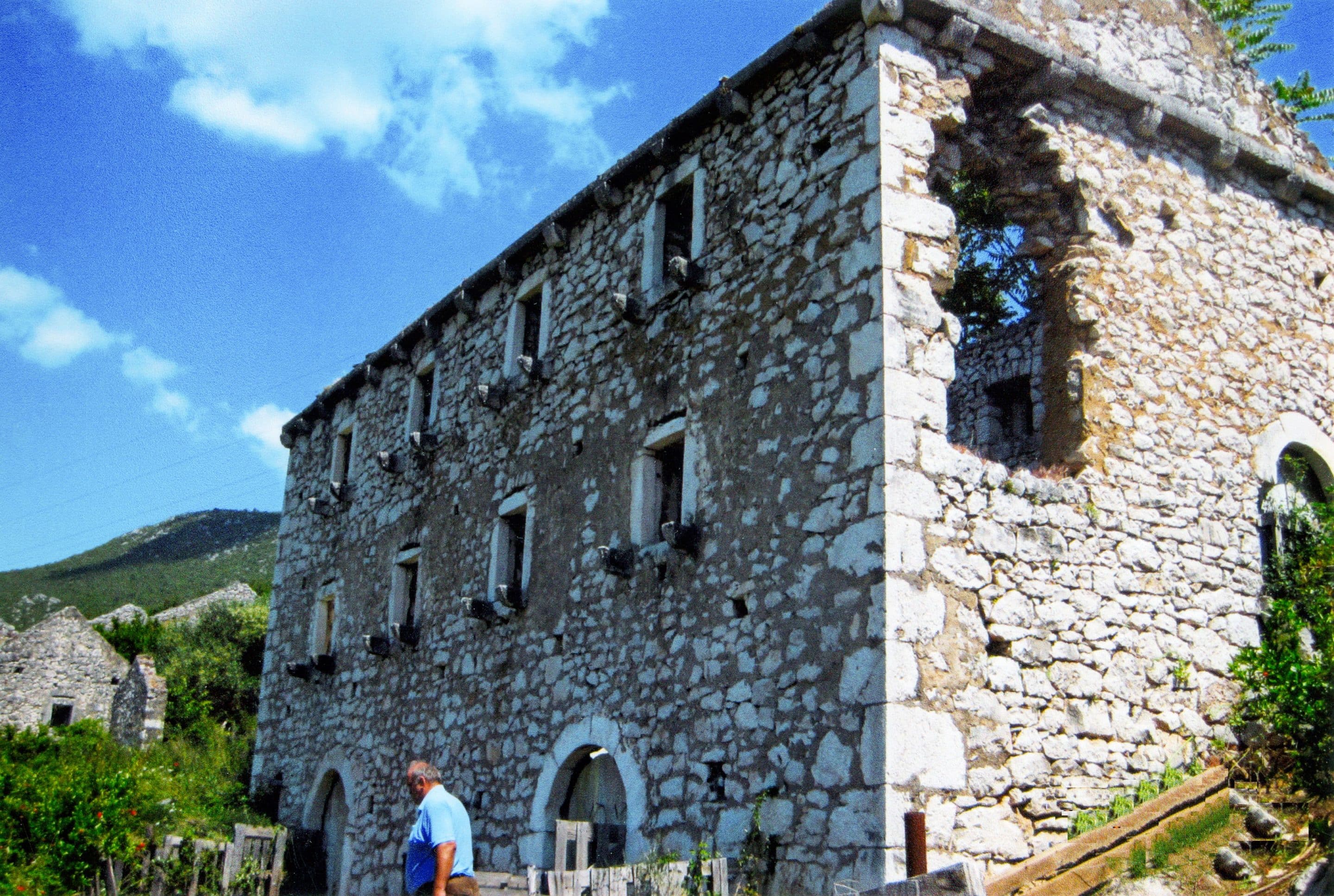 The remnants of Mike’s childhood home in Desne, Croatia