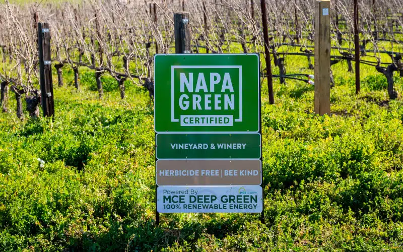 napa green certification sign