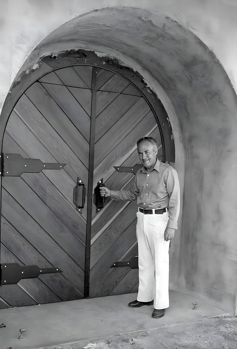 Mike in Front of Cellar Door