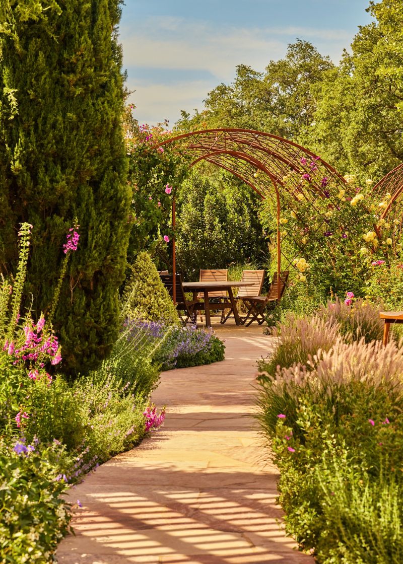 The Grgich Hills Estate Patio where Member Select tastings are hosted